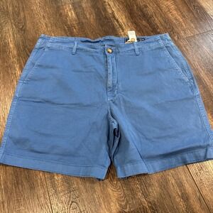 Men's Vineyard Vines Blue Cotton Shorts Above The Knee Size 35
